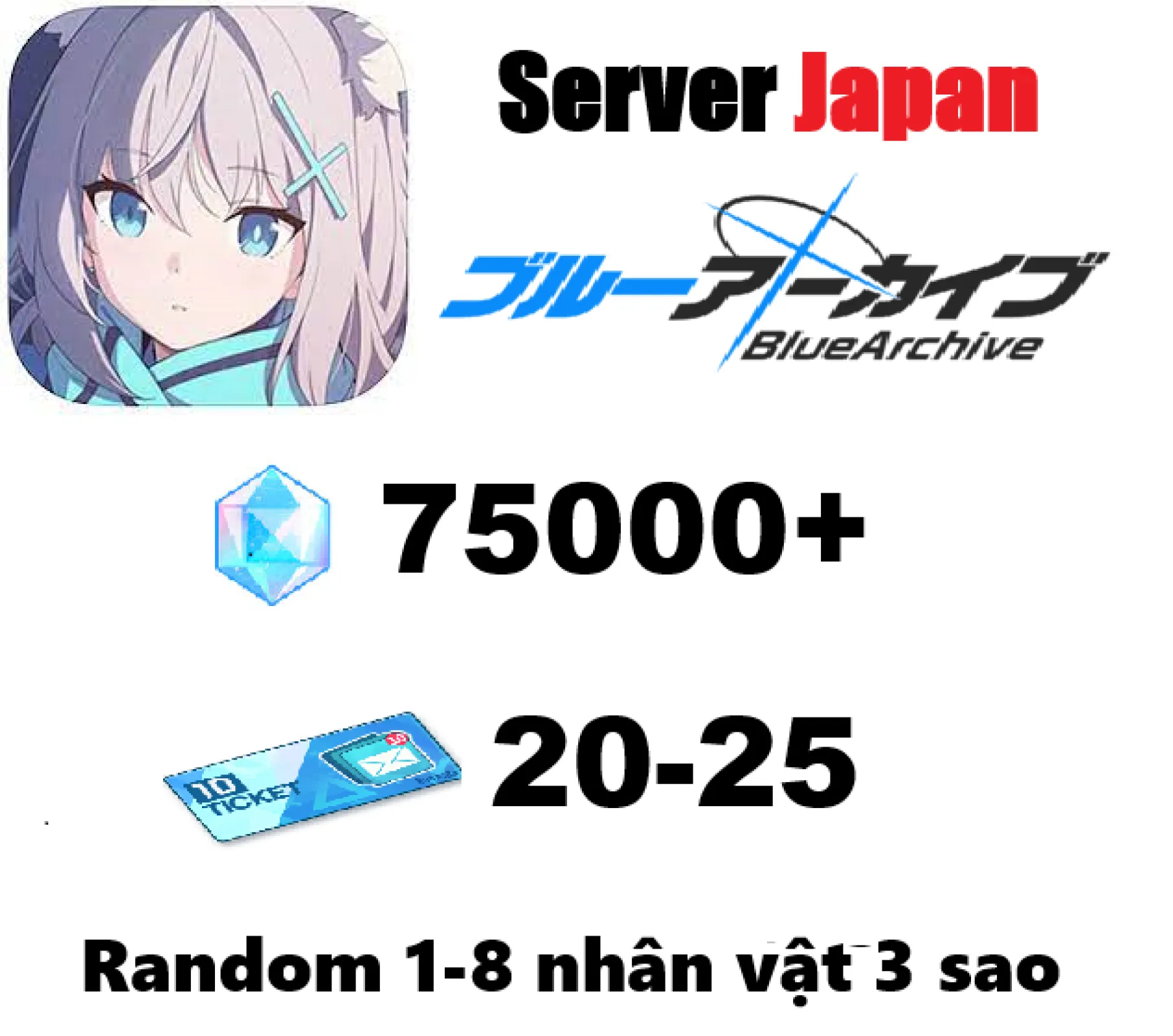 [ Japan ] Blue Archive 75000 G...
